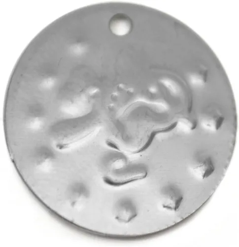 Vista 2 de 100 monedas de danza del vientre, diseño de pájaro en un lado, idea de regalo Dorado
