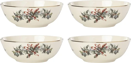 Vista 12 de Lenox 6122055 Winter Greetings - Juego de vajilla de 12 piezas, rojo y verde, Navidad, alojamiento de vacaciones, servicio para 4 personas