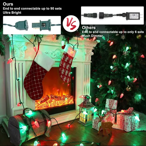 Vista 2 de Brizled - Luces de Navidad C9 para decoraciones navideñas al aire libre