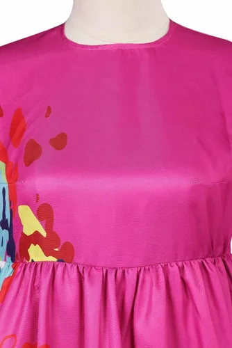 Vista 5 de Disfraz de muñeca extraña para niños, vestido de cosplay de Kate, manga corta, falda de malla abombada, trajes de Halloween para fiesta de niñas