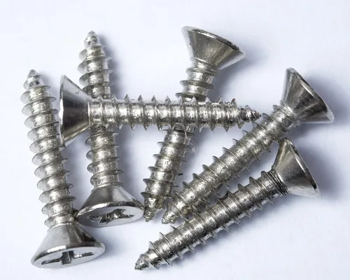 Vista 5 de BCP Fasteners Paquete de 100 tornillos para madera de cabeza plana 304 de cabeza plana #4 x 1/2" (BCP105)