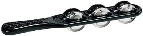 Vista 5 de Meinl Percussion HJS1BK Headliner Series ABS Plastic Jingle Stick, negro