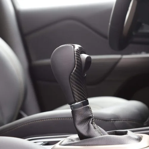 Vista 6 de JeCar Cubierta de Perilla de Cambio para Jeep Cherokee 2014-2018, Accesorios Interiores de Fibra de Carbono