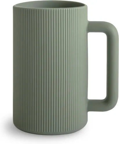 Vista 10 de mushie Taza de enjuague de baño para bebé, 100% silicona de grado alimenticio, taza de enjuague para champú y lavado corporal para niños (rubor)