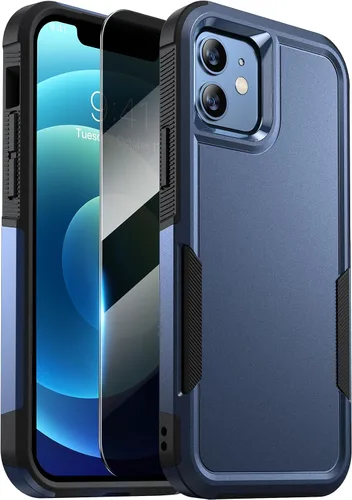 Vista 90 de Diaclara Funda diseñada para iPhone 12/iPhone 12 Pro, [con protector de pantalla de privacidad] [antiespía]