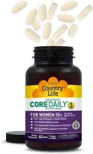 Vista 8 de Country Life CORE Daily-1 - Multivitamínico para mujeres mayores de 50 años, formulado para mujeres mayores de 50 años, nutrición diaria completa