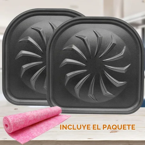 Vista 7 de Bandeja de goteo para freidora de aire PowerXL, 2 bandejas de goteo de aceite antiadherentes mejoradas, bandeja de goteo para horno de 6 cuartos
