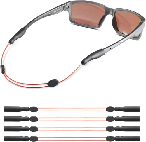 Vista 15 de Correa para gafas, correa ajustable sin cola para lentes de sol y gafas, correas de cable, soportes para gafas alrededor del cuello, cordón