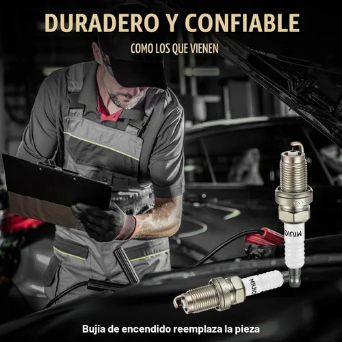 Vista 7 de Bujía Iridium 9807B-561BW 4 Pack para Honda Civic