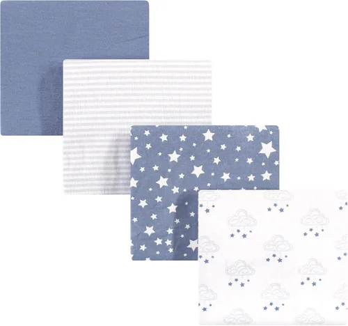 Vista 122 de Hudson Baby Mantas receptoras unisex de franela de algodón para bebé, avión, talla única