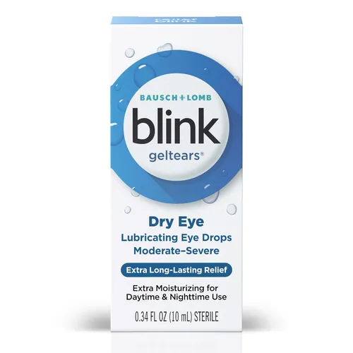 Vista 2 de BLINK GelTears Gotas para Ojos Secos, Hidratante y Calmante para Ojos con Sequedad Moderada a Severa, Instantáneamente Calma, Hidrata y Proporciona
