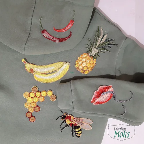 Vista 6 de Moks443(p) Chili Patch - Embroidery Patch - hot seasoning patch - Sew on patch