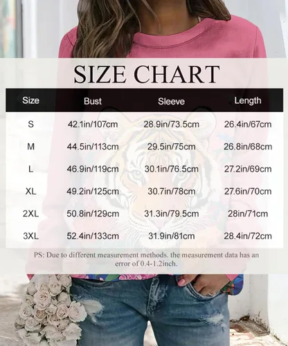 Vista 3 de Sudadera clásica de cuello redondo con patrón de flores boho para primavera y otoño, suave, cómoda, de inspiración retro, pieza de capas para mujer