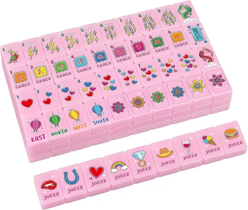 Vista 9 de Juego de 160 piezas de cumpleaños americano Mahjong de 1.2