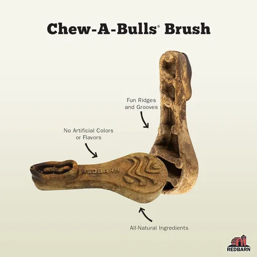 Vista 5 de Redbarn Pet Products Chew-A-Bulls (Talla: Grande, Forma: Cepillo, 6 unidades (Caja de 10))