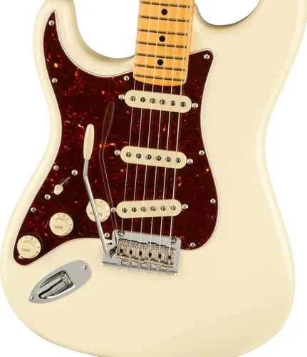 Vista 3 de Fender American Professional II Stratocaster zurdo - Blanco olímpico con diapasón de arce