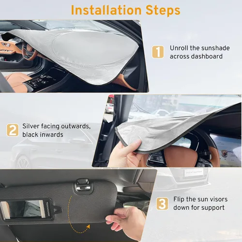 Vista 8 de XHRING Parasol para parabrisas para Honda Civic 2022 2023 2024 2025 2026 Accord 2018-2025 Sedan Hatchback Si Sedan LX EX EXL Sport Hybrid Touring