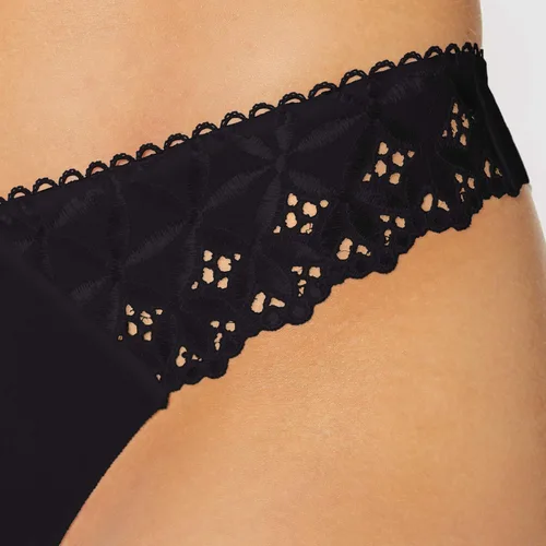 Vista 3 de Aubade PY26 Bahia Moi Blanco Floral Bragas Tanga