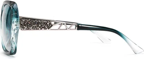 Vista 16 de FEISEDY - gafas de sol polarizadas para mujer, marco compuesto brillante B2289