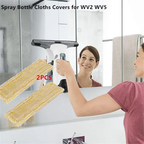 Vista 6 de Almohadillas limpiadoras de vidrio para botella de spray para ventana karcher WV2 WV5