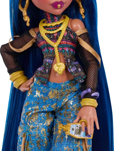 Vista 4 de Monster High Cleo De Nile Muñeca con Pet Cobra