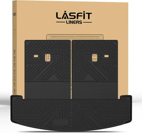 Vista 11 de LASFIT Alfombrillas de carga y respaldo de automóvil, aptas para todo tipo de clima, elastómero termoplástico de ajuste personalizado, fácil