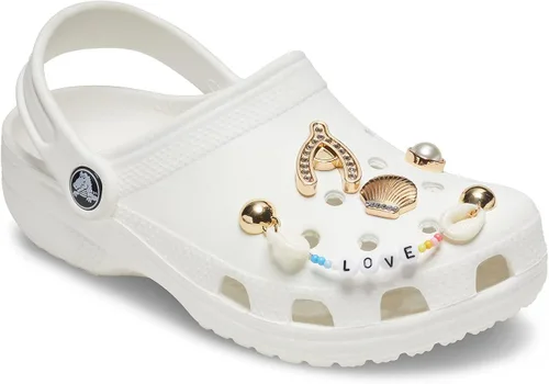 Vista 2 de Crocs Jibbitz - Paquete de 5 dijes dorados para zapatos Jibbitz para Crocs Oro