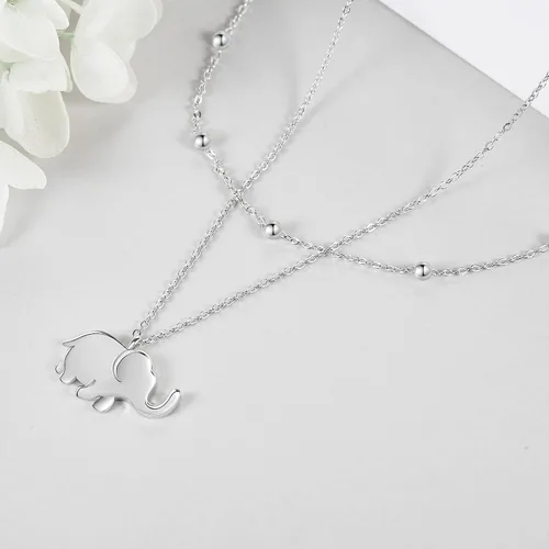 Vista 4 de MONGAS Collar de plata de ley con diseño de árbol de la vida, ópalo, hamsa, loto, margarita, luna de estrella, libélula, ancla, cruz, cerradura