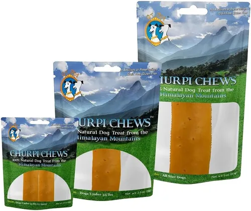 Vista 5 de Churpichews Masticable natural de larga duración para perros, mediano, 2.5 onzas, 1 pieza