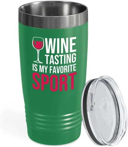 Vista 34 de Vaso vikingo edición negra para amantes del vino, 20 onzas, cualquier amigo del vino es un amigo del vino, cerveza casera y vino barman amantes