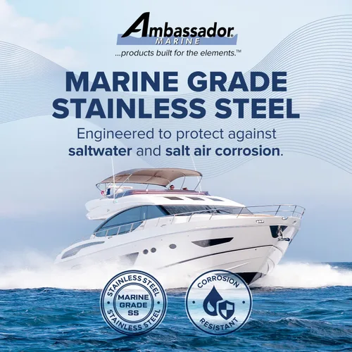 Vista 7 de AMBASSADOR MARINE GRADE 304 Fregadero de media esfera de acero inoxidable, 11-1/2 pulgadas de diámetro. x 4 1/2 pulgadas de profundidad, acabado