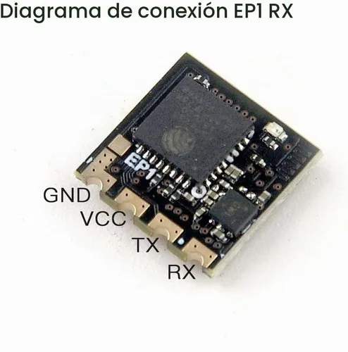 Vista 4 de Happymodel ELRS PP 2.4GHz RX SX1280 EXPRESSLRS Nano Receptor de largo alcance (EP1 RX)