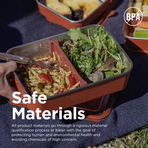 Vista 7 de Klean Kanteen Rise Food Box – Recipiente reutilizable para alimentos para preparación de comidas, almuerzo y más – Construcción de acero inoxidable