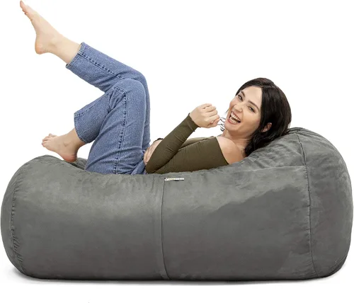 Vista 23 de Jaxx Lounger Jr. Puff Azul