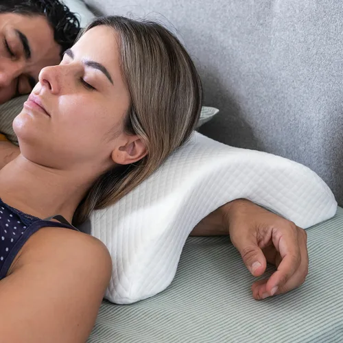 Vista 3 de Almohada Viscoelástica Cervical para Parejas Cozzy InnovaGoods