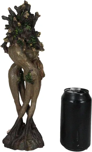 Vista 7 de Ebros Gift Danza de primavera Celta Greenman y árbol Mujer Gaia Dryad Ent Nativo Tierra Diosa Pareja Abrazando Figura Árbol de la Vida Criatura