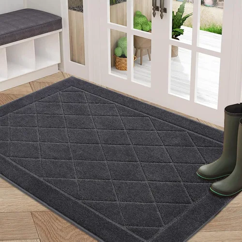 Vista 40 de BEQHAUSE - Tapete para puerta de 20 x 32 pulgadas, antideslizante, color beige