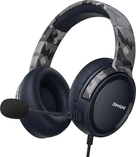 Vista 10 de BINNUNE Gaming Headset with Mic for PS4 PS5 Xbox Series X S Xbox 1 PC NS, Wired Gaming Headphones with Microphone for PS 4 5 Xbox1