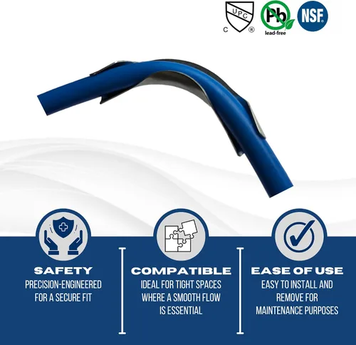 Vista 5 de Paquete de 10 tubos XFITTING Pex de 3/4 pulgadas, soporte de metal, 90 grados