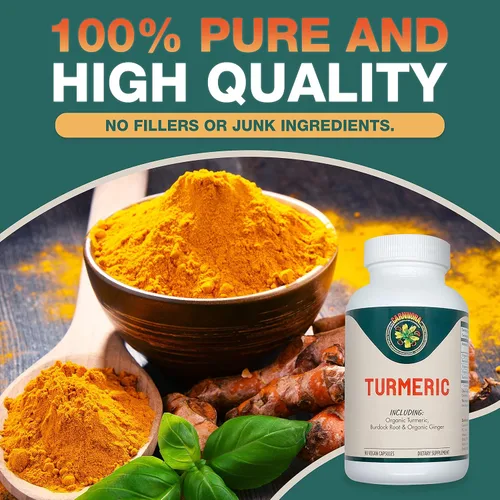 Vista 4 de Carnivora Cúrcuma - Apoyo para las articulaciones y la salud digestiva (90 cápsulas veganas)