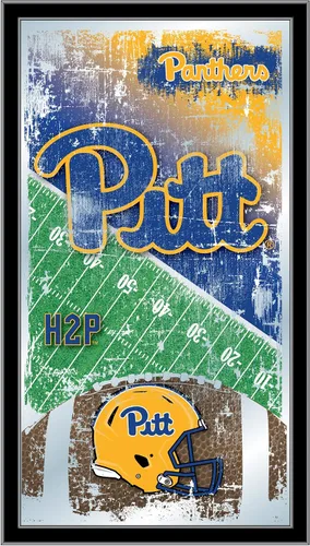 Vista 112 de Espejo de fútbol Appalachian State de 15" x 26" por Holland Bar Stool Company Appalachian State University