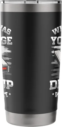 Vista 2 de 90s Nostalgia Retro 90s Dial Up Internet Vintage Stainless Steel Insulated Tumbler