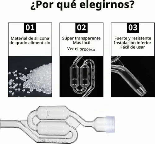 Vista 4 de Set de esclusas de aire con burbujas, 4 esclusas para fermentación, 4 tapones de perforación #6 y 8 gomas de esclusa, utilizado para fermentar vino