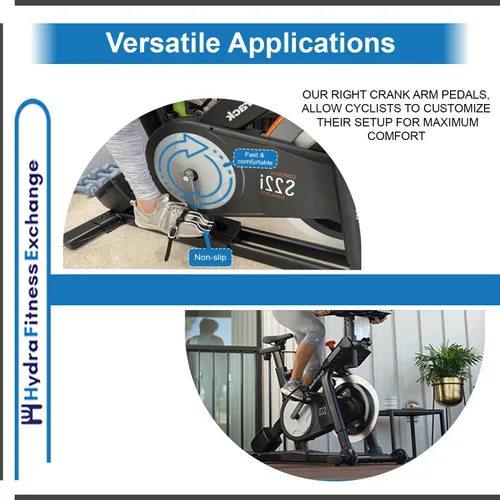 Vista 3 de Hydra Fitness Exchange Brazo de manivela derecha con pedal 438704 funciona con bicicleta estacionaria Nordic-Track COMM S22I - Pieza de repuesto