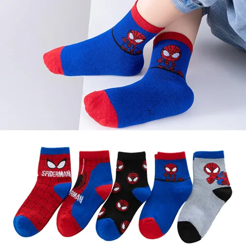 Vista 4 de HJIAYAN 5 pares de calcetines de algodón para niños y niñas 3-56-8 años, Nhwz