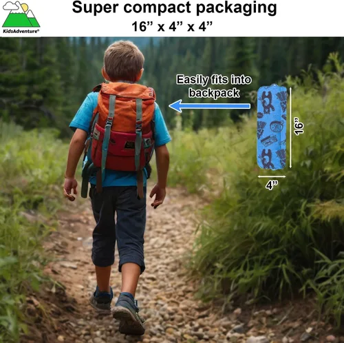 Vista 5 de KidzAdventure - Tienda de campaña 2 en 1 para niños, tienda de campaña para niños, tienda de campaña para niños de 1 a 2 personas, tienda de campaña