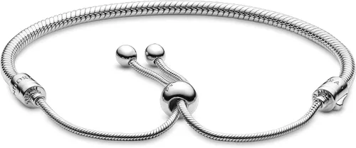 Vista 2 de PANDORA Pulsera deslizante de plata de ley Silicona