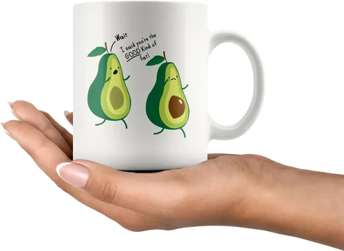 Vista 2 de Funny Avocado Lover You're The Good Kind Of Fat Funny Couples Gifts to Wife Girlfriend from Husband Boyfriend Nutritionist Gifts Vegan Vegetarian
