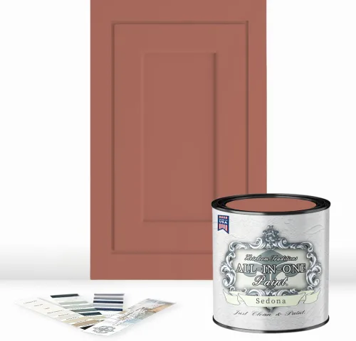 Vista 84 de Pintura TODO EN UNO, Abbey (gris cálido), Muestra de 8oz - Pintura duradera para gabinetes y muebles. Imprimación y capa superior incorporadas,