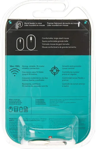 Vista 4 de Logitech Ratón inalámbrico de tamaño completo rojo M310